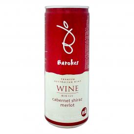 バロークス・プレミアム・カベルネ・シラーズ・メルロー 缶 缶ワイン wine 赤ワイン wine 250ml アルコール13% ミディアムボディ 辛口 濃い赤色 フルーツ 