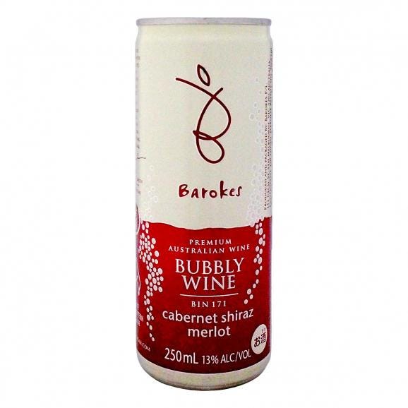 バロークス・スパークリング sparkling ・カベルネ・シラーズ・メルロー 缶 赤スパークリング sparkling ワイン wine 缶入りワイン wine 缶250ml 250ml オ01