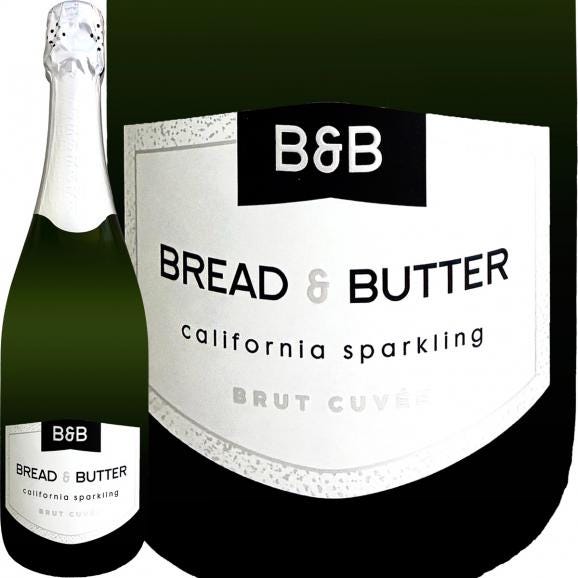 ブレッド&バター スパークリング sparkling ・ブリュット・キュベ シャルドネ chardonnay 98% 750ml 12% 辛口 白スパークリング sparkling カリフォルニア01