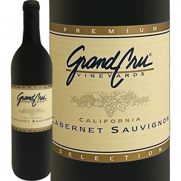 赤ワイン wine グランクリュ・ヴィンヤード・カリフォルニア・カベルネ・ソーヴィニョン ノンヴィンテージ アメリカ America 750ml ブドウ酒 結婚記念日  01
