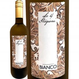 レ・クアトロ・スタジョーニ・ヴィーノ・ビアンコ トレビアーノ主体 白ワイン wine 750ml アルコール11% イタリア Italy ロンバルディア州 ミディアムボデ