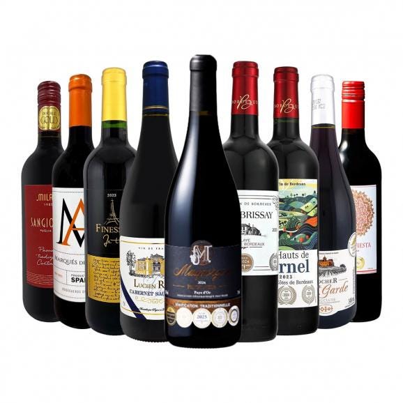  第78弾 間違いありません すべて評価獲得のモノ凄いワイン wine ばかりを揃えた超目玉お買い得スペシャル赤9本セット set 01