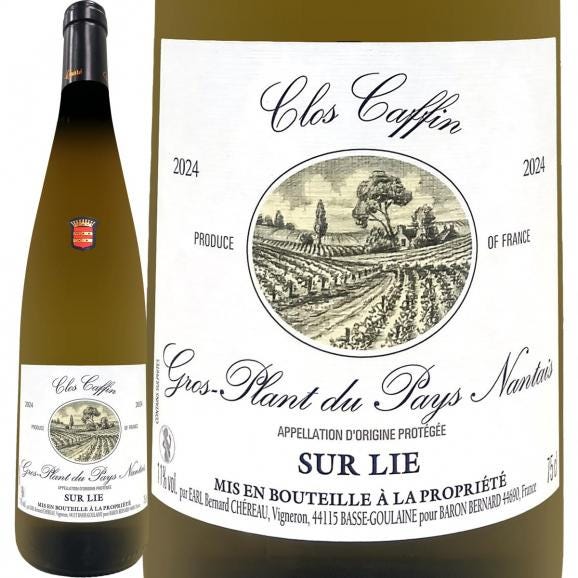 ドメーヌ・シェロー・カレ・グロ・プラン・デュ・ペイ・ナンテ・クロ・キャファン 2024 フランス France 白ワイン wine 750ml ライトボディ 辛口 シュール01