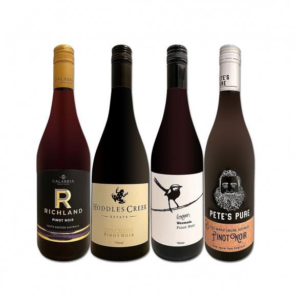  オーストラリア Australia のお買い得ピノ・ノワール4本セット set 01