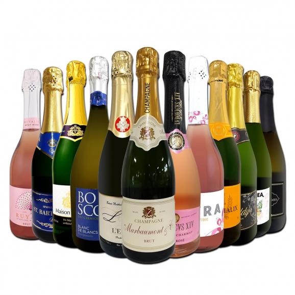 第61弾 シャンパン入り 辛口スパークリング sparkling ワイン wine 12本セット set 01