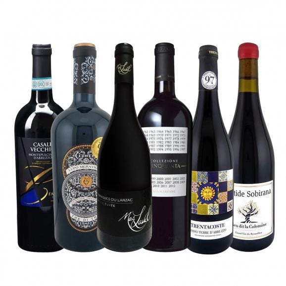  端数在庫一掃 格上濃厚贅沢なワイン wine ばかり赤6本セット set 01