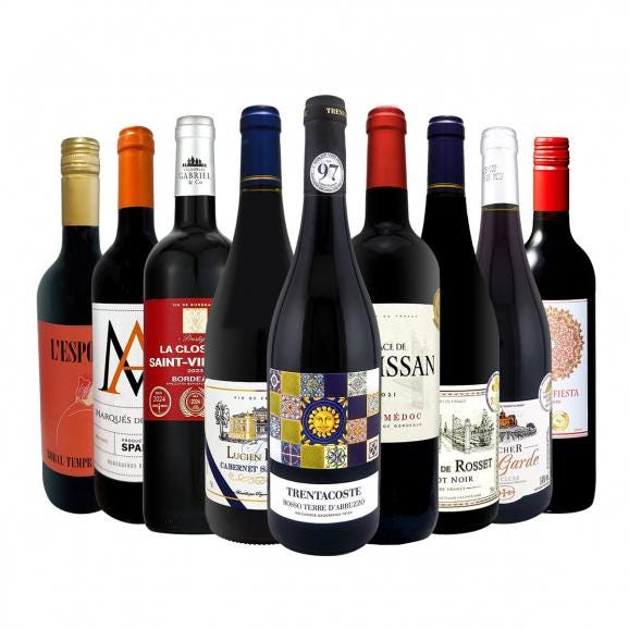  第79弾 間違いありません すべて評価獲得のモノ凄いワイン wine ばかりを揃えた超目玉お買い得スペシャル赤9本セット set 01