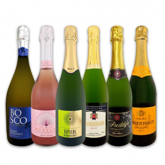 第122弾 泡祭り 当店厳選辛口スパークリング sparkling ワイン wine 6本スペシャルセット set 01
