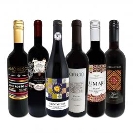  バラエティ豊かな個性を満喫 激旨イタリア Italy 赤ワイン wine 6本セット set 