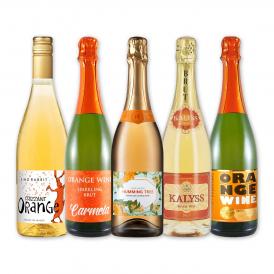  今回は心地良いスパークだけ 世界中で大流行中 第4のワイン wine として注目を浴びるオレンジワイン wine スパークリング sparkling 5本セット set 