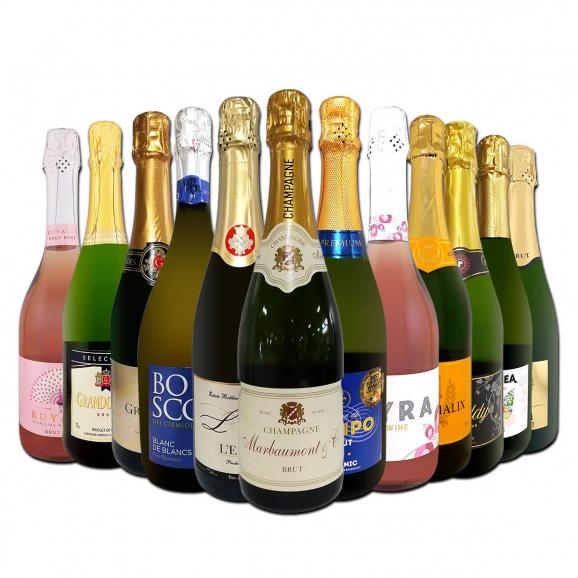  第62弾 シャンパン入り 辛口スパークリング sparkling ワイン wine 12本セット set 01