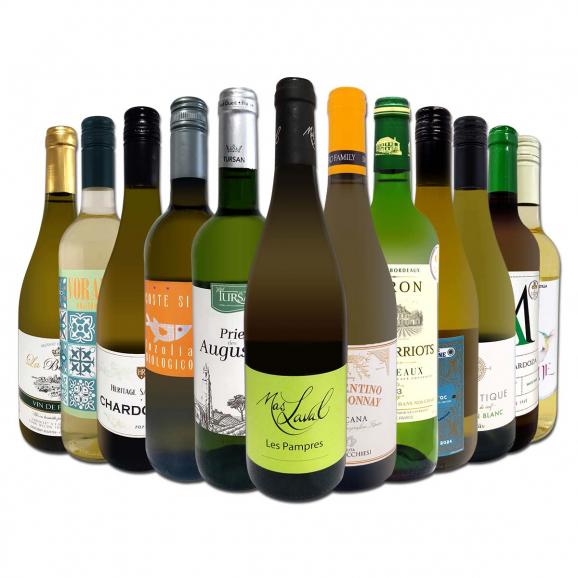  第122弾 当店オススメばかりを厳選したちょっといい白ワイン wine 12本セット set 01