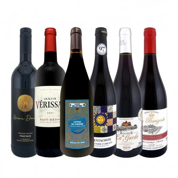  第58弾 当店 極 厳選 赤ワイン wine 好きならこのセット set 格別の美味しさ コク旨上質赤ワイン wine を存分に味わう贅沢赤ワイン wine 6本セット set 01