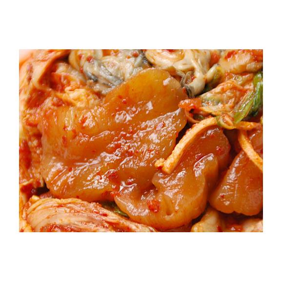 キムチの王様「牡蠣入り」ポッサムキムチ500g（カップ入)　※発送日限定【水13:00〆→金出荷・金13:00〆→翌火出荷】【冷蔵限定】＃804