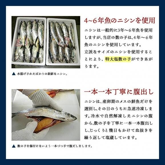 北海道日本海 小樽前浜産塩数の子300g　幻の生腹出し・無漂白・木箱入り かずのこ カズノコ【冷蔵限定】【送料無料】 ＃805