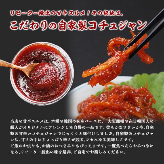 【冷蔵・冷凍可】本場韓国甘辛スルメ　７０ｇ03