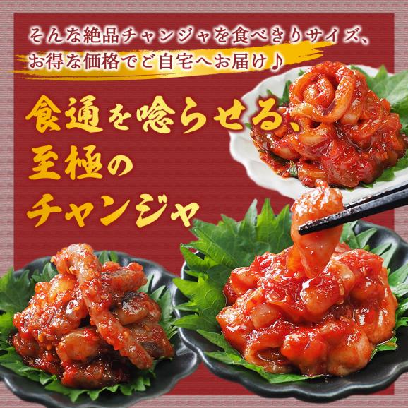 珍味の宝石箱（タラチャンジャ、イカチャンジャ、タコチャンジャ 各60g）　クール冷蔵便 ＃804