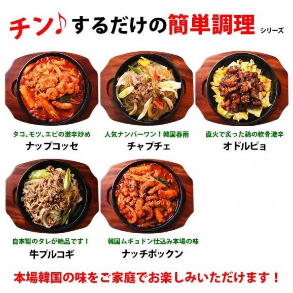 人気の韓国惣菜5種類セット（牛プルコギ、オドルピョ、ナッチポックン、ナッコプセ、チャプチェ） レンジでチンするだけ！ 冷凍便限定 #802