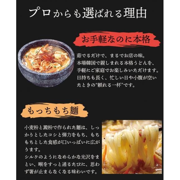 韓国うどんユッケジャンスープ味12食セット【常温・冷蔵・冷凍可】【送料無料】＃803