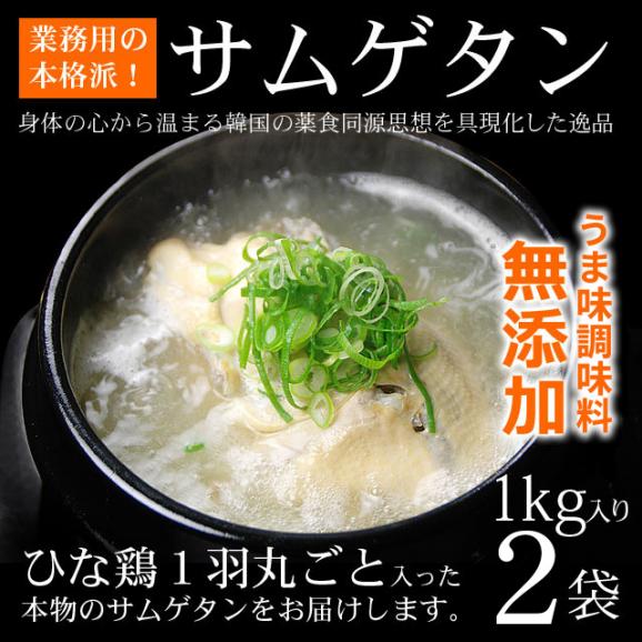韓国宮廷料理サムゲタンとゴクうま韓国冷麺セット（サンゲタン1kg&times;2袋、韓国冷麺4食）【常温・冷蔵可】【送料無料】＃802