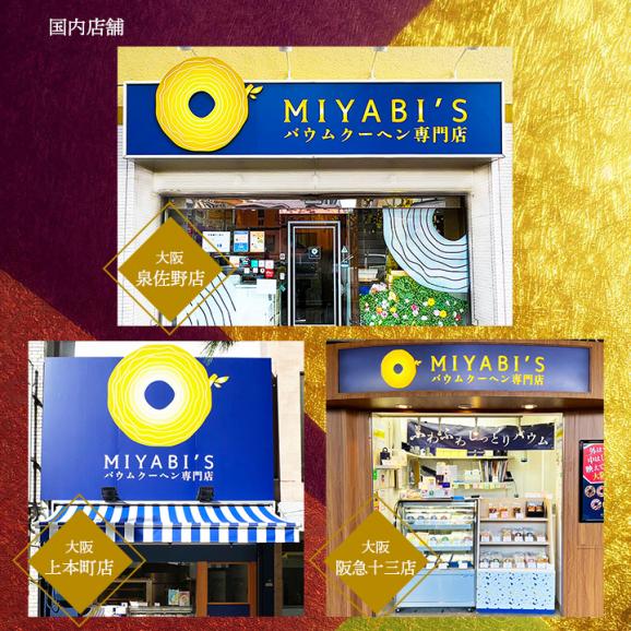 MIYABI&prime;S  バウムクーヘン 【デコバウム3種6個入り】やさしい自然な甘さ、ふわふわしっとり食感のバームクーヘン スイーツ 母の日 父の日 冷蔵便 送料無料 2014 #8 06