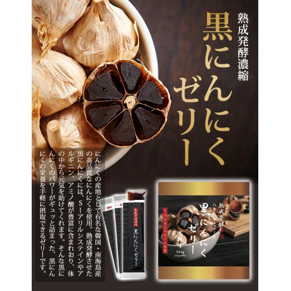 熟成発酵濃縮 黒にんにくゼリー 924g（16.5g×56包）【常温・冷蔵可】＃802