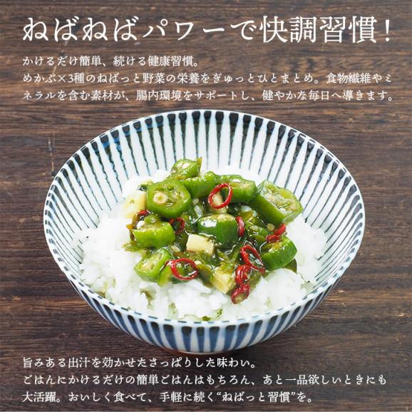 テレビで紹介!★ めかぶと3種のねばっと野菜5袋セット(しそ風味140g×3袋 & ピリ辛風味120g×2袋)冷凍便 /めかぶ オクラ モロヘイヤ 山芋 北海道 おとりよせ 送料無料#804