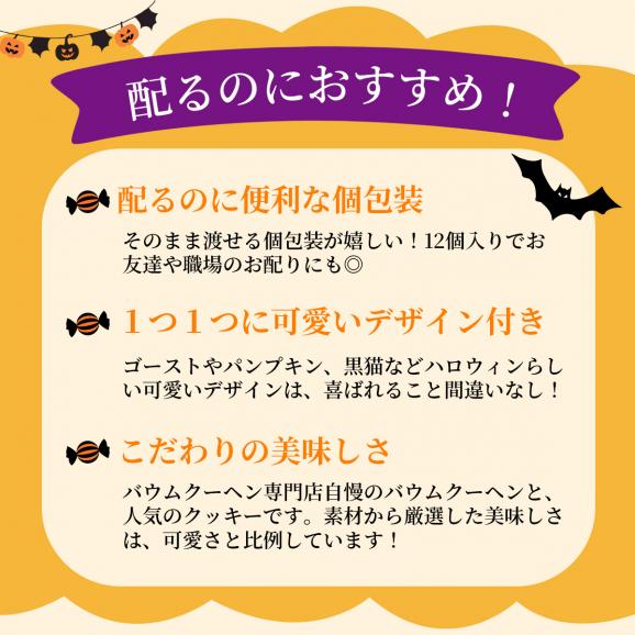 MIYABI'S ハロウィンミニバウムクーヘン＆クッキー12個セット（プレーンミニバウム&times;6、クッキー&times;6）3016 メール便 送料無料 バームクーヘン スイーツ デザート ハロウィーン03