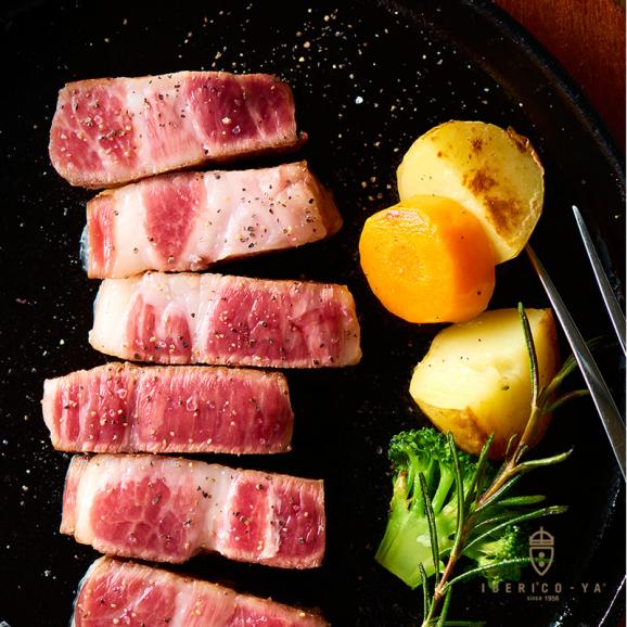 イベリコ豚 肩ロース ステーキ 400ｇトリュフ塩 付き 豚肉 カタロース 冷凍 送料無料 父の日 肉 ギフト02