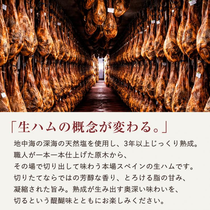 【希少】イベリコ豚 生ハム ミニ 原木 約330g ブロック イベリコ屋 ギフト 冷蔵_説明画像03