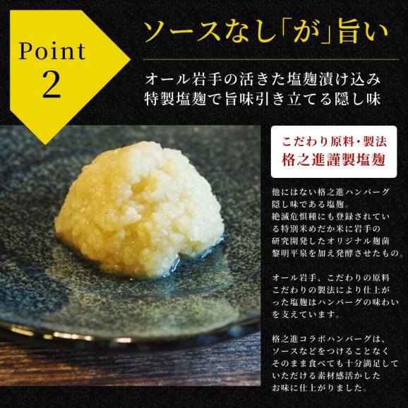 【新発売】格之進×イベリコ屋 コラボ 絶品ハンバーグ 6個入り 熟成和牛とイベリコ豚 冷凍 送料無料 肉 ギフト04