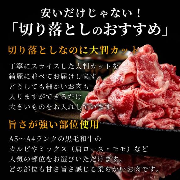 374【大容量】訳あり！！黒毛和牛バラ切落し4500g(750g×6)