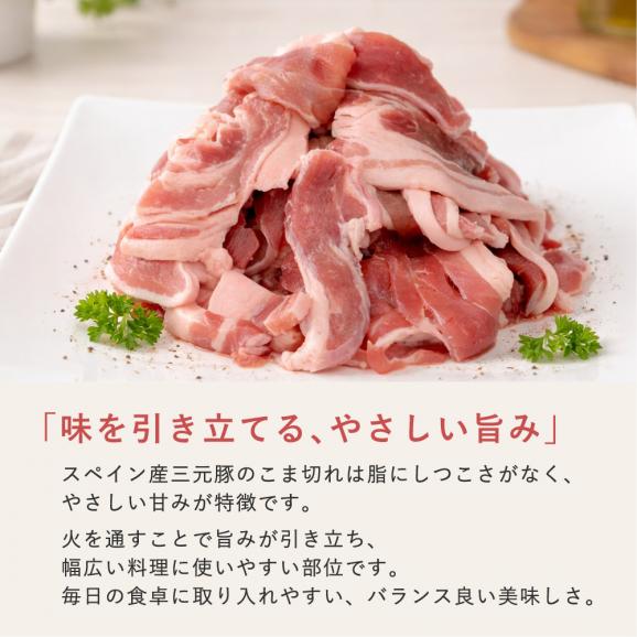 【新生活応援！激得SALE】三元豚 豚肉 小間切れ 1kg 食品 肉 お徳用 冷凍06