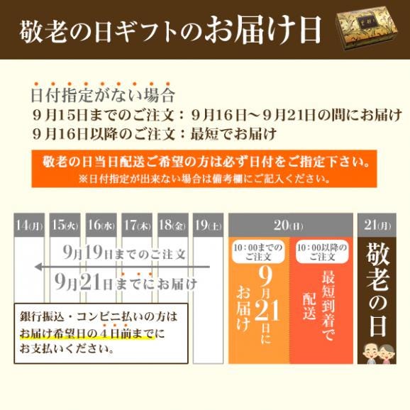 【送料込☆敬老カード付き】敬老の日ギフト　親愛セット　7種42個　※お届け日指定がない場合9月16日以降にお届け06