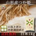 山形県産 つや姫 1kg 令和6年産 特別栽培 メール便 （代引き・日時指定不可）
