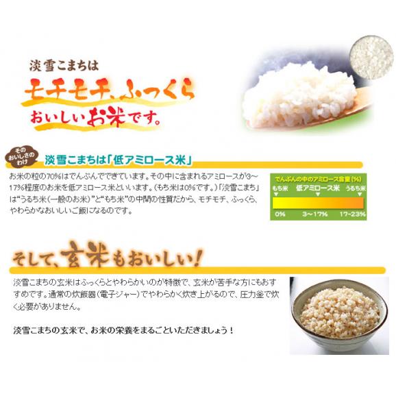淡雪こまち 秋田県産 JAかづの 2kg 特別栽培米03