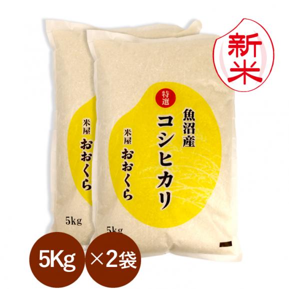 新米予約 魚沼産コシヒカリ （ 特選 ）（ 令和8年産 ） 10kg （5kg&times;2袋）【 送料無料 （ 本州のみ ）】 9月下旬頃発送開始予定（9/25（金）頃目安）01