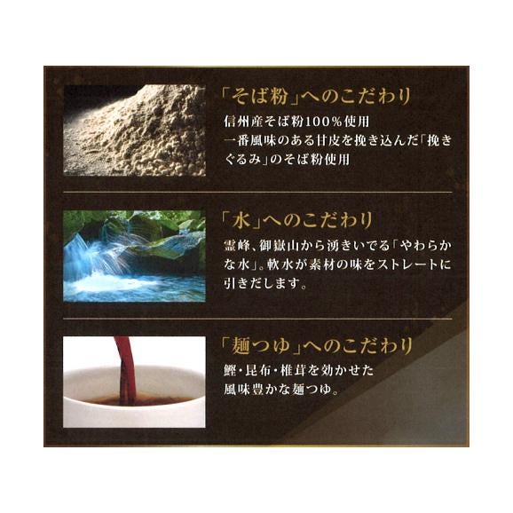 はくばく（霧しな郷）半生そば 3箱セット（5食入×3箱）03