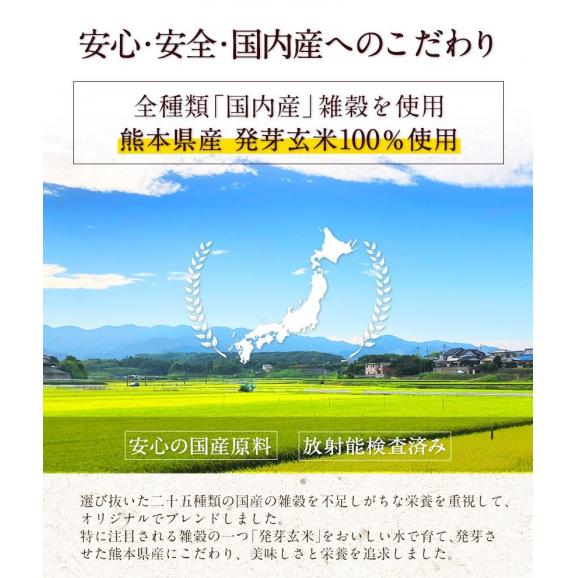 雑穀米 450g 国産 送料無料 雑穀 くまモン袋 話題の もち麦 熊本県産 発芽玄米《7月上旬-7月中旬に出荷予定)》03