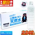 水 ミネラルウォーター 天然水 500ml 45本 熊本 イオン シリカ  飲料水 くまモン 保存水 防災 天然水 《配送予定に記載の日程でお届け》|