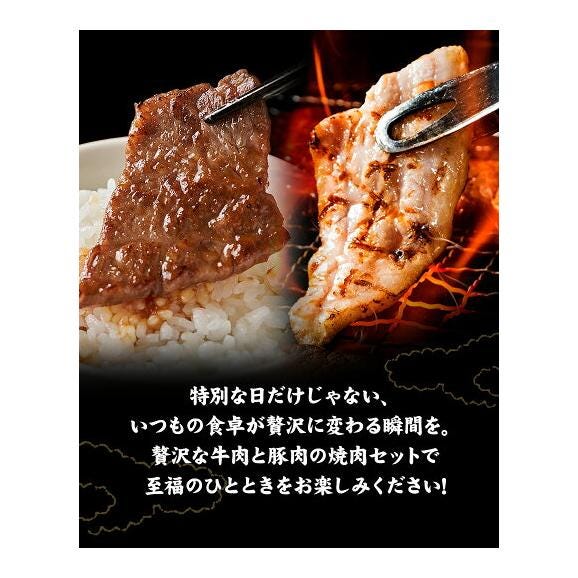 焼肉 食べ比べセット 黒毛和牛 豚肉  500g 焼肉セット BBQ 国産 送料無料 九州産 まとめ買い 焼肉 肉 お肉 ウデ モモ 赤身 うまかポーク バラ肉  《7-14営業日以内に発送予定》06