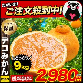 【大容量★1kgあたり331円！】 熊本県産 訳あり デコみかん 9kg 大容量 送料無料 不知火 みかん ミカン デコポン 同品種 熊本 柑橘 《1-5営業日以内に出荷予定（土日祝日を除く）》