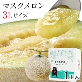【一番人気の3Lサイズ】 マスクメロン 九州産 秀品  メロン  大玉 3Lサイズ 1玉 送料無料  約1.5kg以上 熨斗 ご贈答 フルーツギフト ギフト 高級メロン《配送7-14営業日以内に発送》