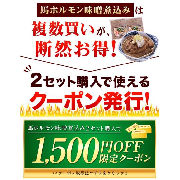 国産 馬 ホルモン 味噌煮込み たっぷり 500g 馬ホルモン インスタント 馬肉 冷凍 《1-5営業日以内に出荷予定(土日祝日除く)》02