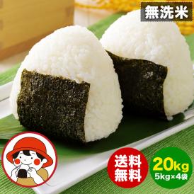 ふるさと無洗米 国産米 精米済み 20㎏（5kg&times;4袋）コメ こめ kome 米 非常食・保存食にも◎ 生活応援 《1-3営業日以内に配送予定(土日祝除く