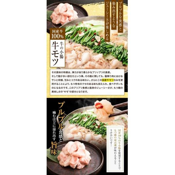 【博多】 国産牛もつ鍋 セット (4～5人前) 本格醤油 国産 牛 もつ モツ 500g ちゃんぽん 唐辛子 ニンニク 冷凍 博多 福岡 送料無料 夏バテ予防《7-14営業日以内に出荷予定(土日祝日除06