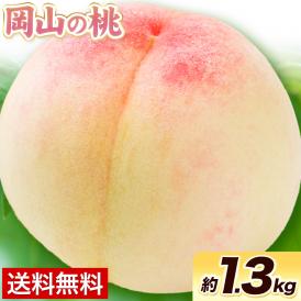 【産地直送】岡山県産 白桃 約1.3kg 送料無料 クール便 桃 もも モモ フルーツ 果物 お取り寄せ ギフト 贈答 ご家庭用 夏ギフト《3～7営業日以内に発送予定（土日祝除く）》