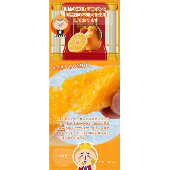 冷凍 デコみかん 1袋 500g 皮むき 送料無料 みかんさま デコポン