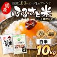 国産 ふるさと米 白米 10kg(5kg×2)おまけ 雑穀 450g【送料無料】 米 白米 精米済み 非常食 保存食 お徳用 コメ お米 《14営業日以内に発送予定》