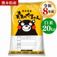 令和8年産  銘柄 白米 20kg 熊本県産 森のくまさん 国産 米 白米 5kg&times;4 家庭用米 こめ コメ 《10月下旬～11月上旬に出荷予定》